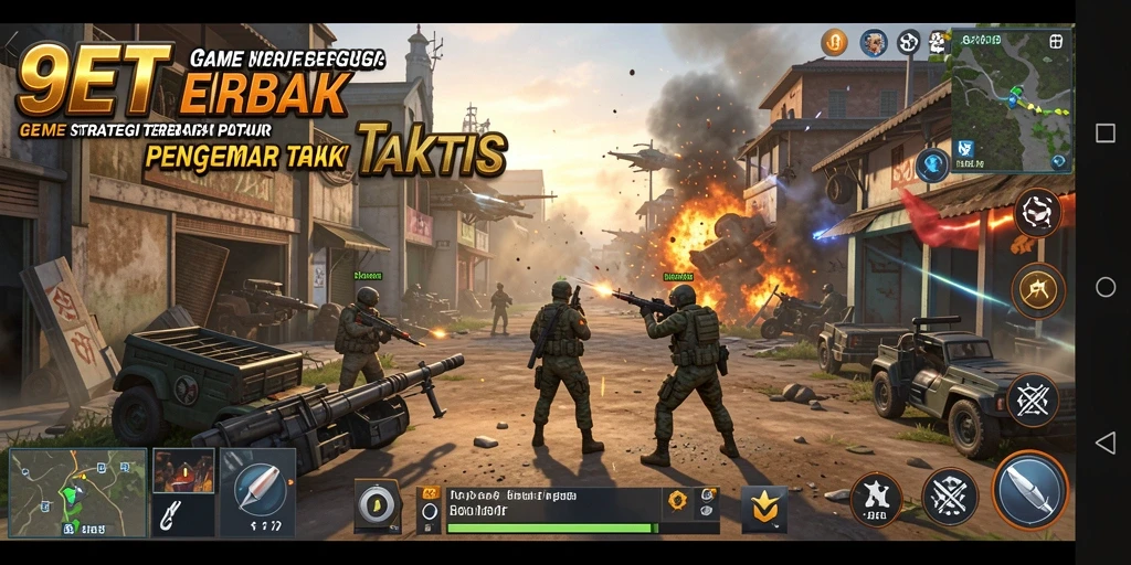 Tampilan gameplay strategis di 9ET yang menarik.