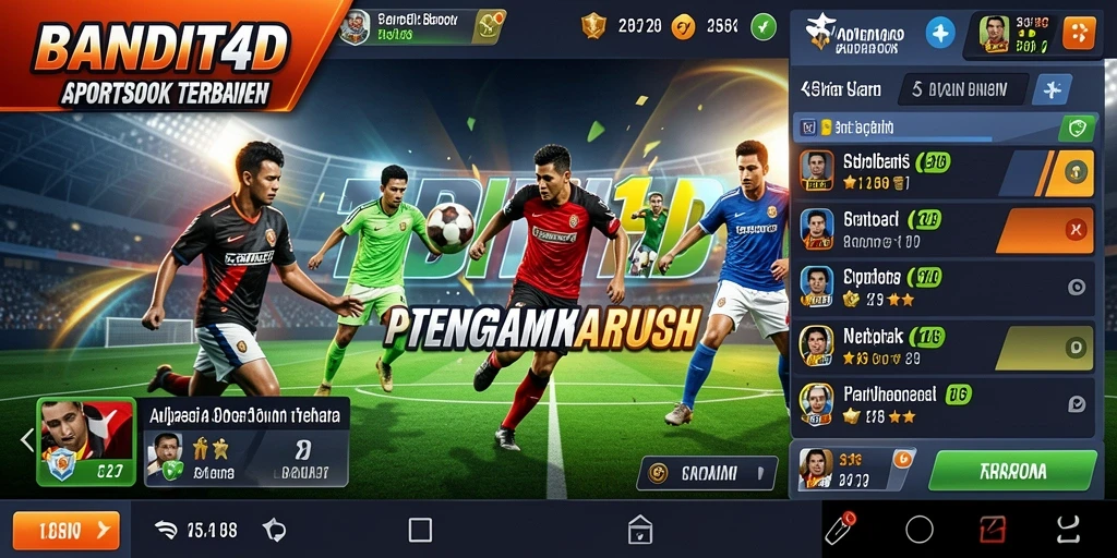 Tampilan gameplay Sportsbook yang menarik di aplikasi BANDIT4D.