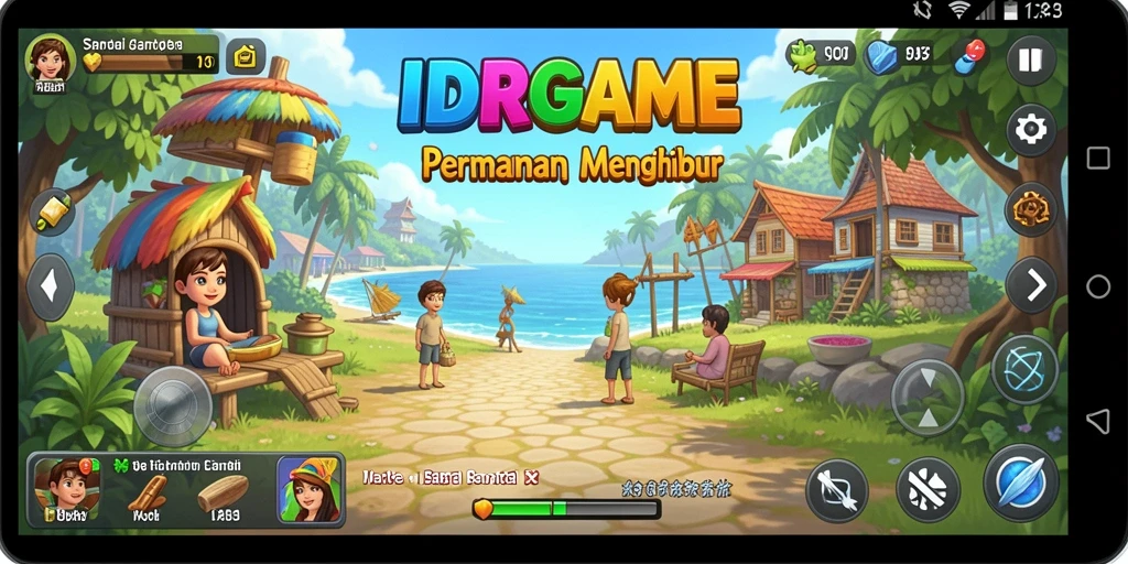 Tampilan gameplay IDRGAME yang seru dan menghibur.