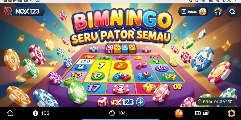 Tampilan gameplay Bingo yang seru di NOX123.