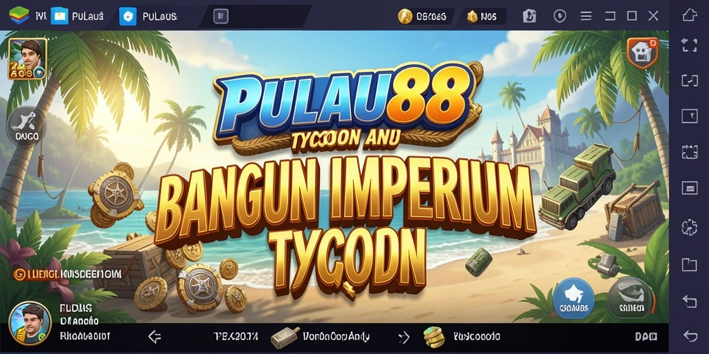 Screenshot game PULAU88 menampilkan pemandangan pulau yang indah dan detail permainan.