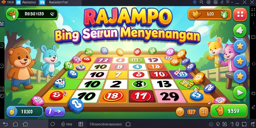 Gameplay seru Bingo di RAJAMPO dengan teman-teman.