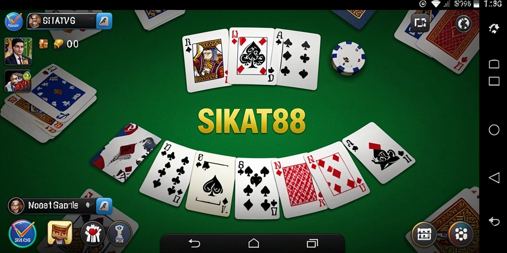 Tampilan gameplay Gaple yang menarik di SIKAT88.