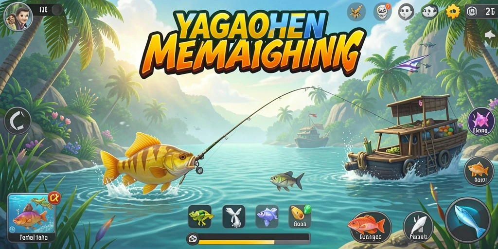 Tangkapan ikan menakjubkan dalam gameplay YAGAOHEN.
